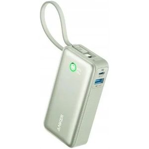 Anker 545 Nano (30W) Powerbank Vaste USB-C Kabel 10.000 mAh Groen