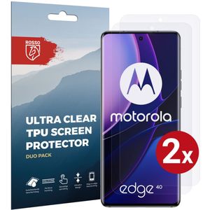 Rosso Motorola Edge 40 Screen Protector Ultra Clear Duo Pack