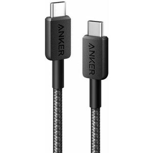 Anker 322 (60W) Gevlochten USB-C naar USB-C Kabel 0.9M Zwart