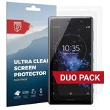 Rosso Sony Xperia XZ2 Premium Ultra Clear Screen Protector Duo Pack
