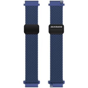 Dux Ducis Mixture Pro Strap - Universeel Smartwatch Bandje 22MM - Blauw