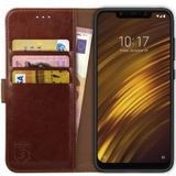 Rosso Element Xiaomi Pocophone F1 Hoesje Book Cover Bruin
