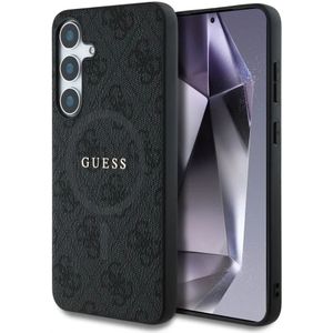 Guess 4G Classic Logo Samsung Galaxy S25 Plus Hoesje MagSafe/Qi2 Backcover Zwart