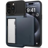 Spigen Slim Armor CS Apple iPhone 15 Pro Hoesje Back Cover Metal Slate