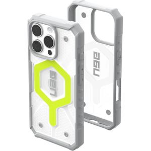 Urban Armor Gear Pathfinder Clear Apple iPhone 16 Pro Hoesje Back Cover Neon