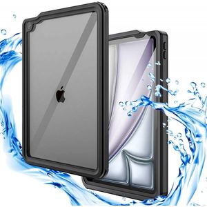 Apple iPad Air 11 (2024) Hoes Waterdicht Full Protect Cover IP68 Zwart