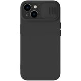 Nillkin CamShield Apple iPhone 15 Hoesje Siliconen Camera Slider Zwart