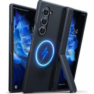 TORRAS Armor Stand Samsung Galaxy Z Fold 6 Hoesje MagSafe met Kickstand Zwart