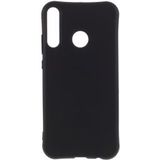 Huawei P40 Lite E Hoesje Matte Soft TPU Back Cover Case Zwart