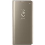 Samsung Galaxy S8 Plus Clear View Flip Case met Standaard Goud