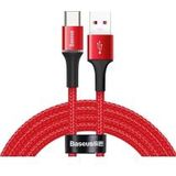 Baseus Halo Series Quick Charge USB-C Lichtgevende Kabel 2m Rood