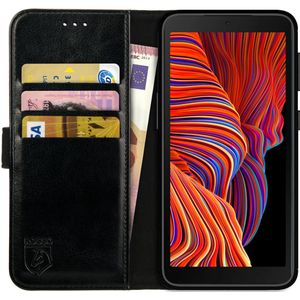 Rosso Element Samsung Galaxy Xcover 5 Hoesje Wallet Book Cover Zwart