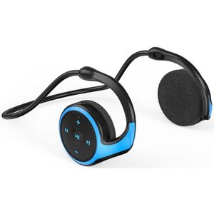 Bluetooth Earhook MicroSD Draadloze Oordopjes - Blauw