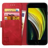 Rosso Element Apple iPhone SE (2020) Hoesje Book Cover Rood
