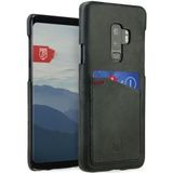 Rosso Select Samsung Galaxy S9 Plus Hoesje Echt Leer Back Cover Zwart