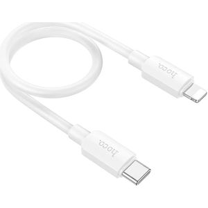 Hoco X96 20W Fast Charge PD USB-C naar Lightning Laadkabel 0.25M Wit