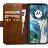 Rosso Element Motorola Moto G52 Hoesje Book Cover Wallet Bruin