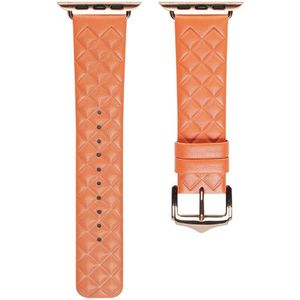 Dux Ducis Apple Watch Band - 1-9/SE/Ultra 49MM/45MM/44MM/42MM Stijl Leer Oranje