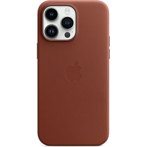 Origineel Apple iPhone 14 Pro Max Hoesje MagSafe Leather Case Bruin