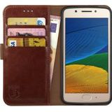 Rosso Element Motorola Moto G5s Hoesje Book Cover Bruin