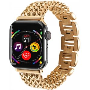 Apple Watch Bandje - 1-9/SE 41MM/40MM/38MM - Gevlochten - Stalen - Goud
