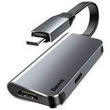 Baseus Little Box USB C naar HDMI Kabel Converter Grijs