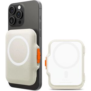 Spigen TinTap Magfit  Kaart Houder met MagSafe Beige
