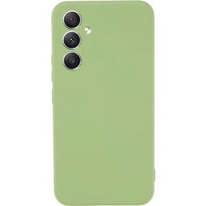 Samsung Galaxy A34 Hoesje Camera Bescherming Dun TPU Back Cover Groen