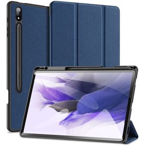 Dux Ducis Domo Samsung Tab S9  / S9 FE  Hoes Tri-Fold Book Case Blauw