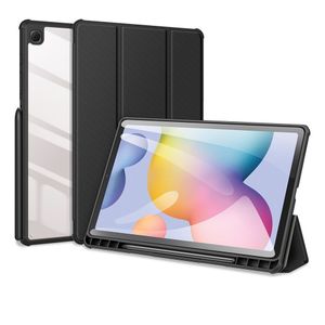Dux Ducis Toby Samsung Galaxy Tab S6 Lite Hoes Tri-Fold Bookcase Zwart