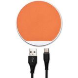 4smarts Select LIGNO 10W Fast Charge Draadloze Oplader Zilver/Oranje