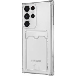 Samsung Galaxy S23 Ultra Hoesje Dun TPU met Pasjeshouder Transparant