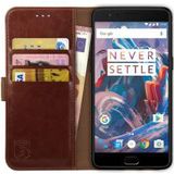 Rosso Element OnePlus 3T / 3 Hoesje Book Cover Bruin