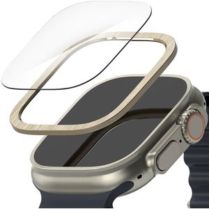 Ringke - Apple Watch Ultra/Ultra 2 Bezel Styling Goud  Tempered Glass