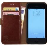 Rosso Element Apple iPhone 5C Hoesje Book Cover Bruin