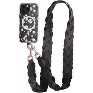 HappyCase Zanzibar Telefoonkoord - Verstelbaar - 120CM - Zwart