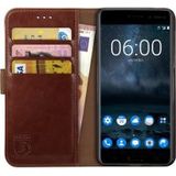 Rosso Element Nokia 8 Hoesje Book Cover Bruin