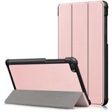 Lenovo Tab E7 Tri-Fold Hoes Roze Goud