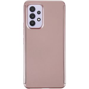 Samsung Galaxy A52 / A52S Hoesje Back Cover Roze Goud  Tempered Glass