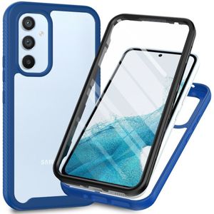 Samsung Galaxy A54 Hoesje Full Protect 360° Cover Hybride Blauw