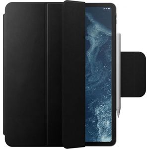 Nomad Leather Folio Plus iPad Air 13 (24/25)/Pro 12.9 (22/21/20/18) Hoes Zwart
