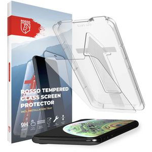 Rosso Apple iPhone XS Max Tempered Glass met Installatietray