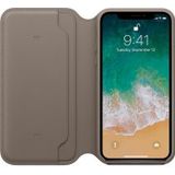 Originele Apple iPhone XS / X Leather Folio Taupe