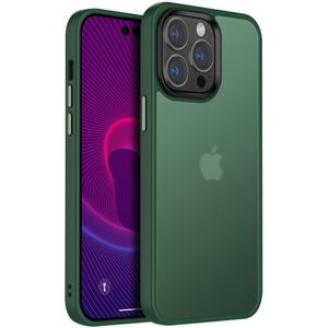 Apple iPhone 14 Plus Hoesje Hybride Back Cover Transparant/Groen