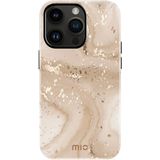 MIO MagSafe Apple iPhone 14 Pro Hoesje Hard Shell Cover Gold Marble
