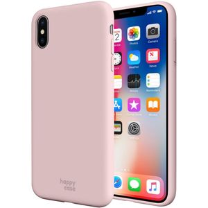 HappyCase Apple iPhone X(S) Siliconen Back Cover Hoesje Roze