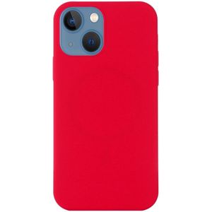 Apple iPhone 15 Hoesje MagSafe Dun Silicone Back Cover Rood