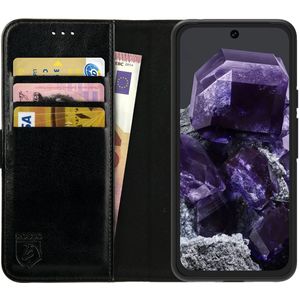 Rosso Element Google Pixel 8a Hoesje Book Case Wallet Zwart