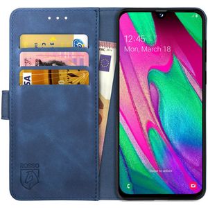 Rosso Element Samsung Galaxy A40 Hoesje Book Cover Blauw