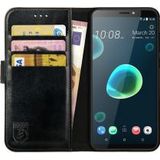 Rosso Element HTC Desire 12 Plus Hoesje Book Cover Zwart